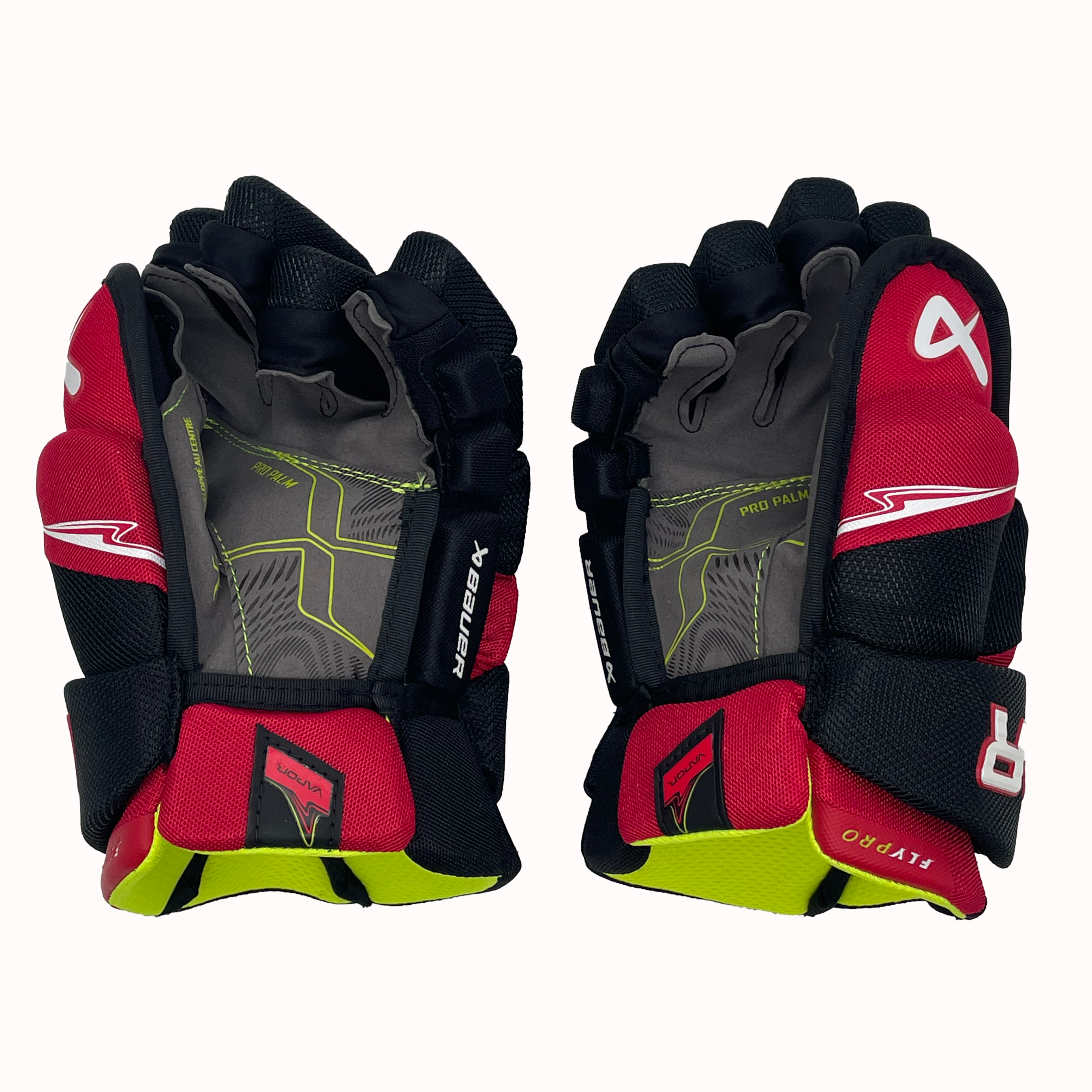 Gants de hockey Bauer Vapor FlyPro – Junior (noir/rouge)